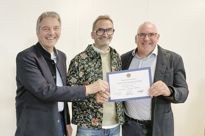 Neuaufnahme im Lions Club Anröchte - Warstein - Rüthen